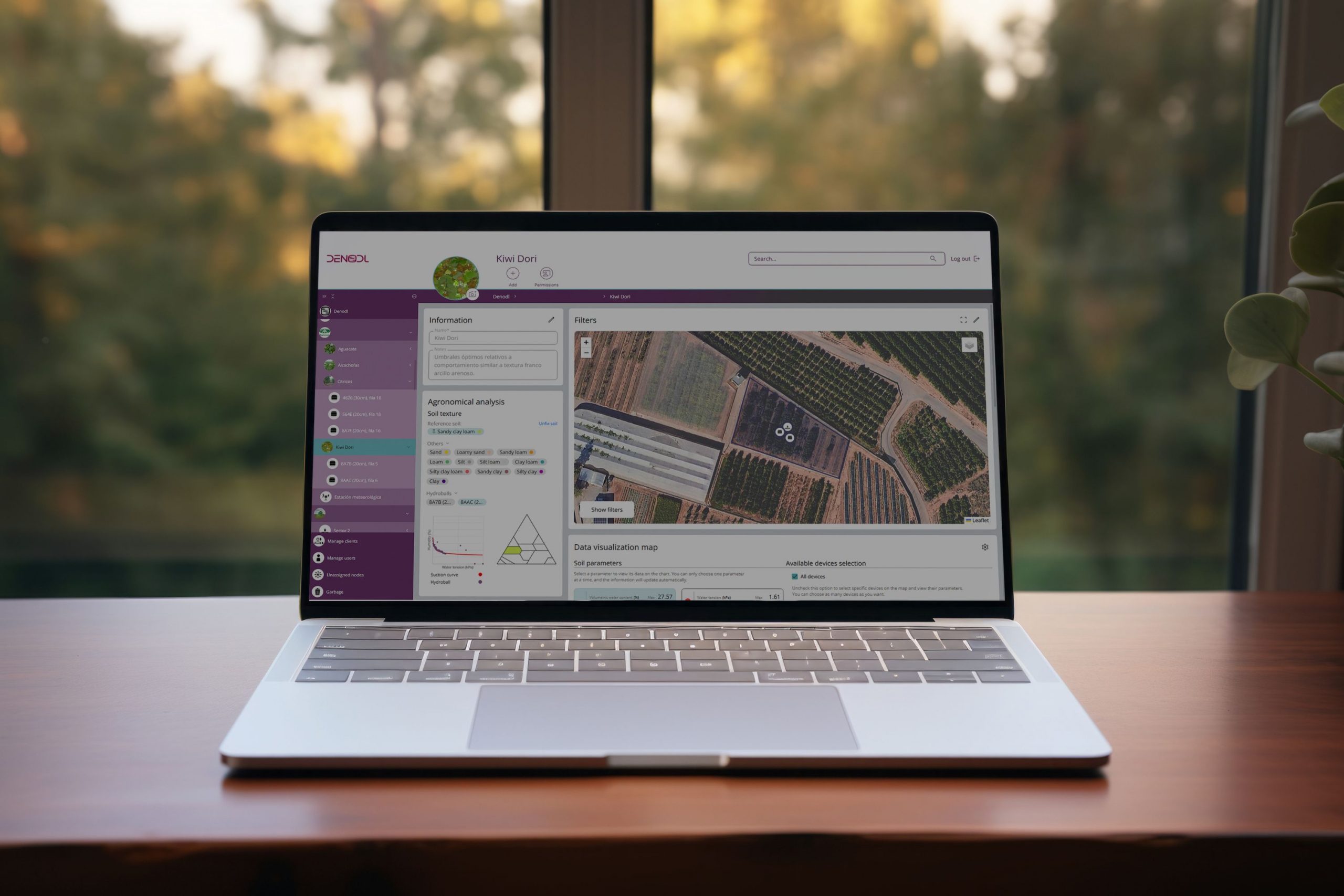 DENODL aplikace na počítači